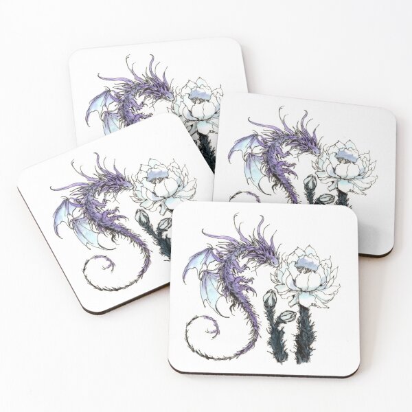 Item preview, Night Blooming Cereus Dragon designed and sold by Scribbles & Doodles by Jinx.