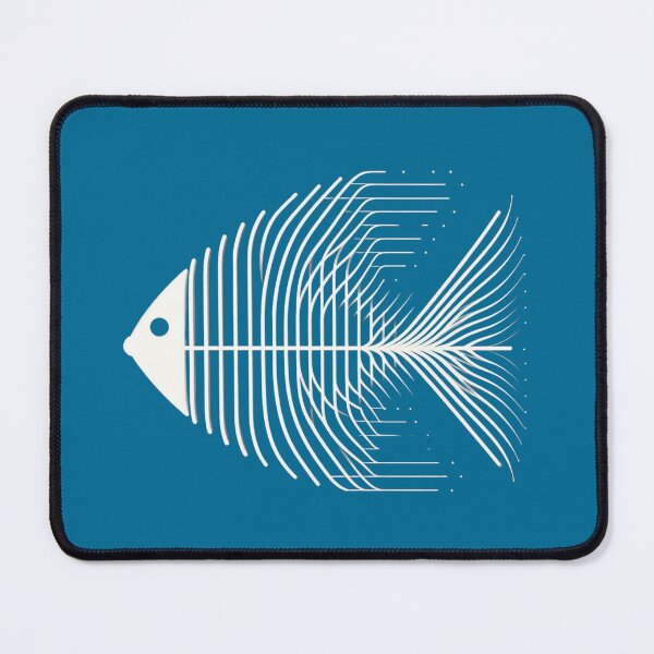 Item preview, High, Classic, Abstract Fishbone, Sea Blue, Big Pattern designed and sold by GaborSkeleton.
