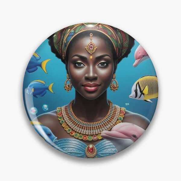 Item preview, Yemanja goddess designed and sold by Anamcaradivine.