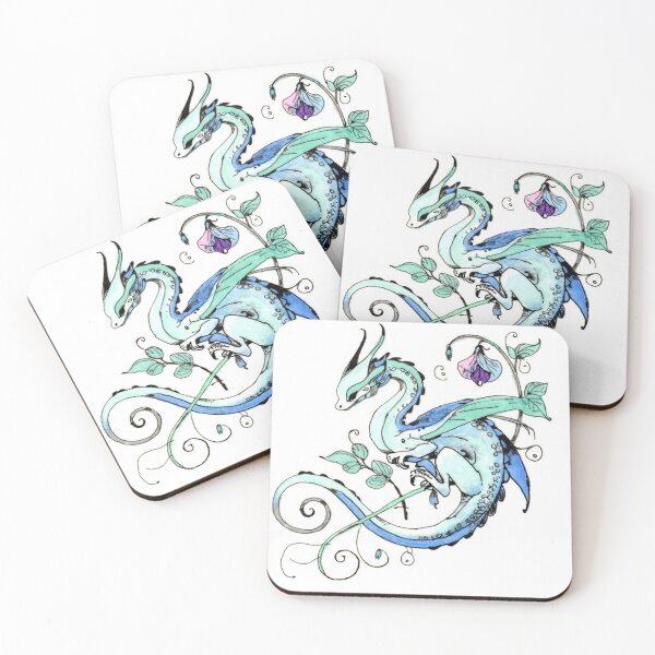 Item preview, Snowpea Flower Dragon designed and sold by Scribbles & Doodles by Jinx.