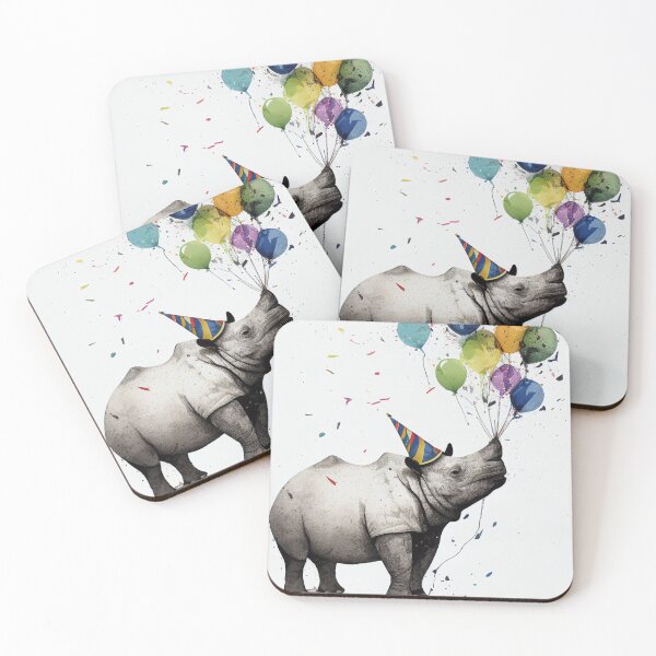 Item preview, Rhino Birthday Party Design  designed and sold by TringTringCards.