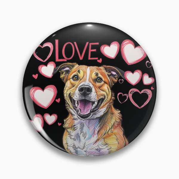 Item preview, My Heart Lolly Valentines Day Valentine's Day Cut Dog designed and sold by Design_Your_Day.