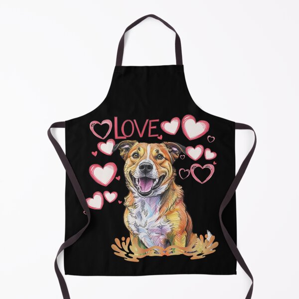 Item preview, My Heart Lolly Valentines Day Valentine's Day Cut Dog designed and sold by Design_Your_Day.