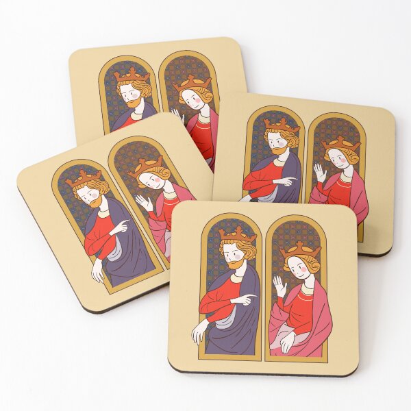 Item preview, Cute Medieval King and Queen Illustration Design designed and sold by MariOyama.