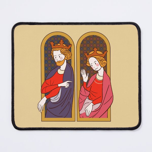 Item preview, Cute Medieval King and Queen Illustration Design designed and sold by MariOyama.