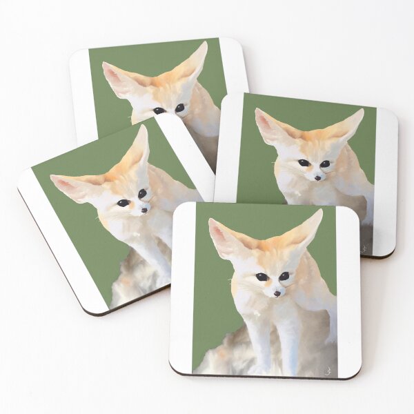 Item preview, Fennec fox digital oil painting for charity designed and sold by JayTCee.