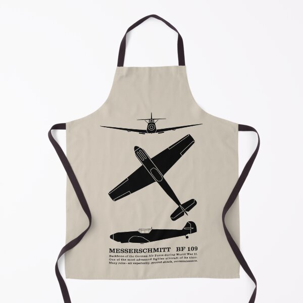 Item preview, Bf 109 German World War 2 Fighter Plane With Facts Silhouettes Infographic designed and sold by MilitaryMart.