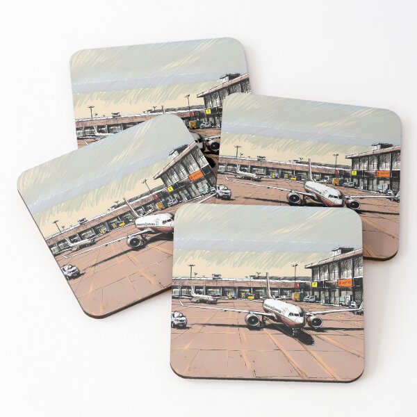 Item preview, Airplanes at the Terminal - Digital Sketch Art designed and sold by EMairplanes.