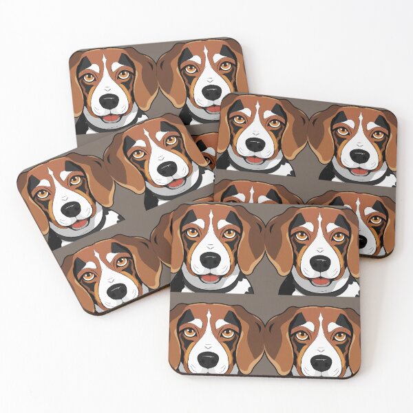 Item preview, Minimalist Beagle Illustration – Cartoon-Inspired Clean Design designed and sold by NSB-Design.