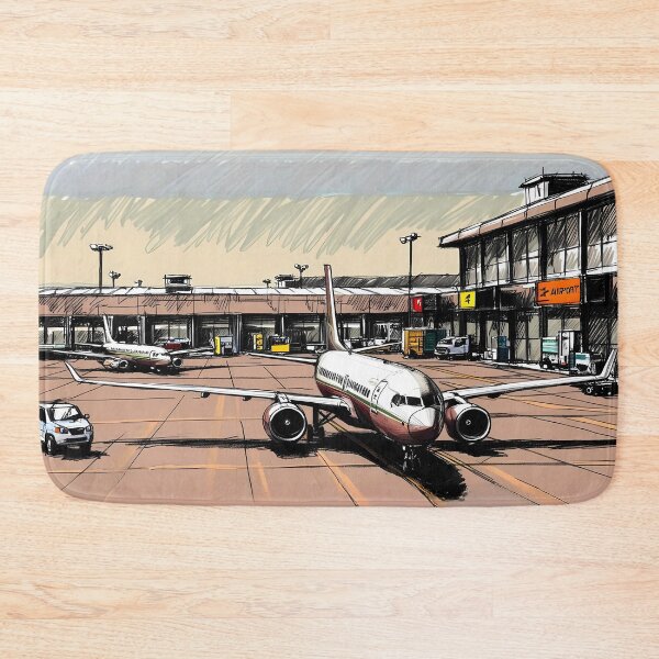 Item preview, Airplanes at the Terminal - Digital Sketch Art designed and sold by EMairplanes.
