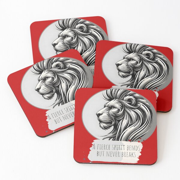 Item preview, "Fierce Lion Spirit - Strength Unbroken" designed and sold by AmvaDesigns.