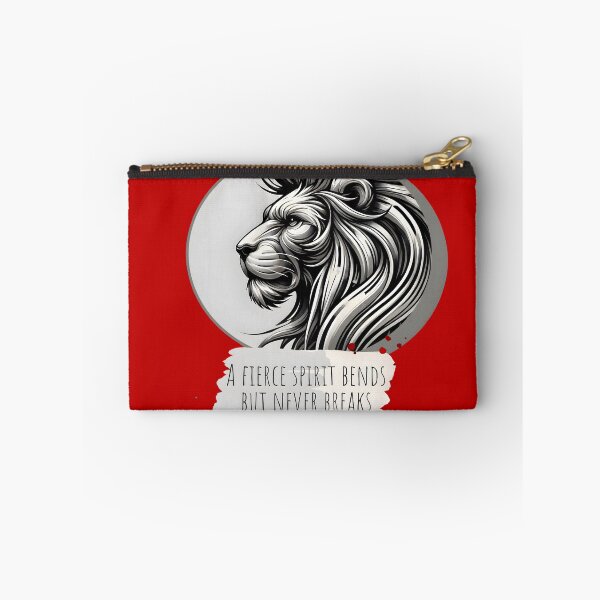 Item preview, "Fierce Lion Spirit - Strength Unbroken" designed and sold by AdelkoDesigns.