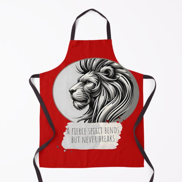 Item preview, "Fierce Lion Spirit - Strength Unbroken" designed and sold by AdelkoDesigns.