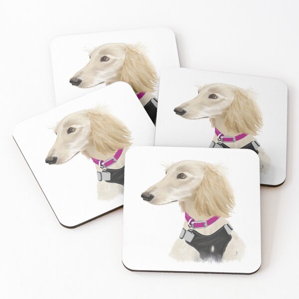 Item preview, Saluki digital oil painting for charity designed and sold by JayTCee.