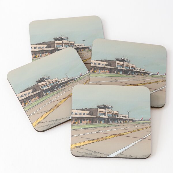 Item preview, Old Airport Terminal Building Sketch - Vintage Aviation Art designed and sold by EMaviation_.