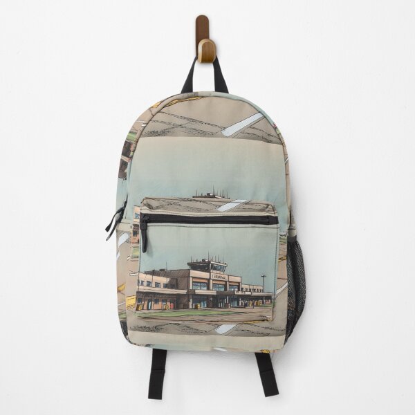 Item preview, Old Airport Terminal Building Sketch - Vintage Aviation Art designed and sold by EMaviation_.