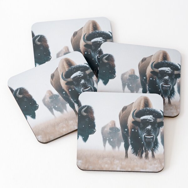 Item preview, Buffalo in Snowstorm designed and sold by JoreJj Z. Elprehzleinn.