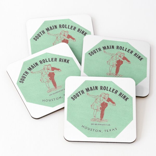 Item preview, South Main Roller Rink Houston Texas Roller Skating Rink Sticker Decal Label designed and sold by tislord.