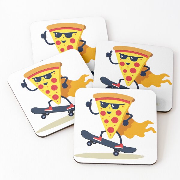 Item preview, Cool Pizza on Skateboard designed and sold by GenArtLabAI.
