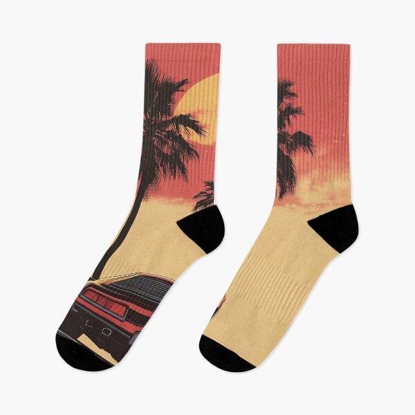 Item preview, car on the beach with three palm trees designed and sold by javierparra.