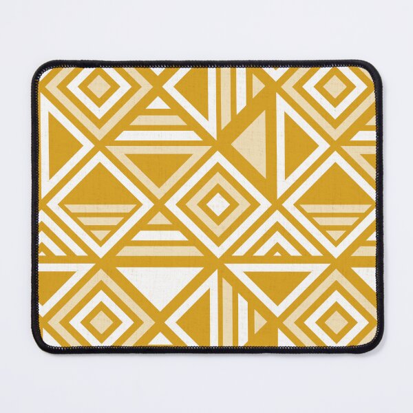 Item preview, Geometric Diamonds - Mustard Yellow designed and sold by latheandquill.