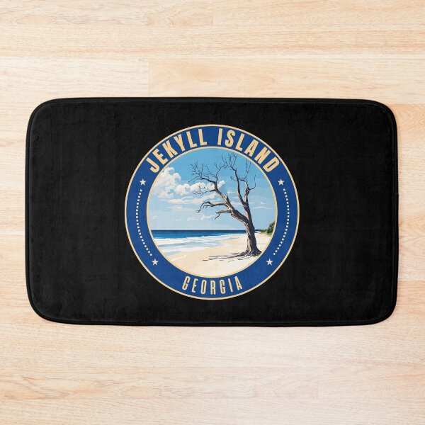 Artikelvorschau, Jekyll Island in Georgia (Driftwood Beach) USA Retro Reisekunst Emblem entworfen und verkauft von MaateoDesign.
