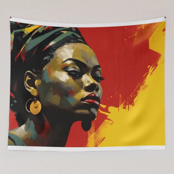 Item preview, Vibrant Essence: Abstract Portrait of a Woman designed and sold by anytka.