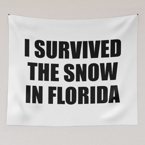 Item preview, "Funny Florida Snow Survivor - Winter 2025 Weather Humor Gift" designed and sold by artworkathome.