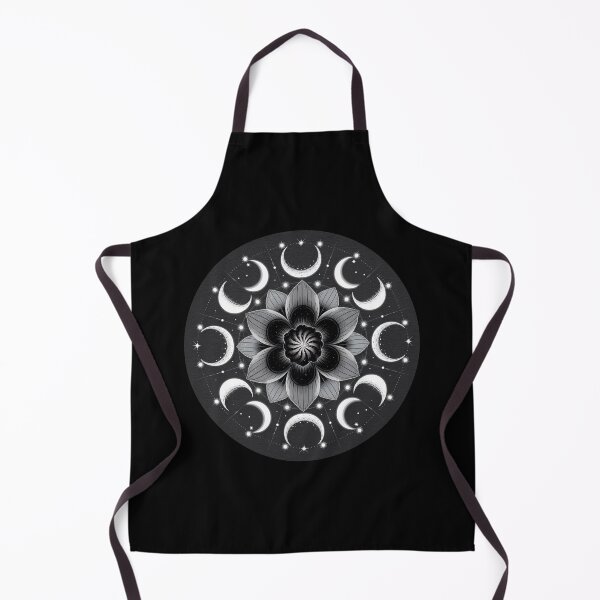 Item preview, black flower moon phase designed and sold by Mateusz Majcherek.