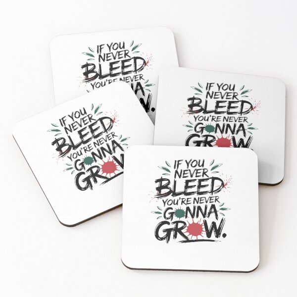 Item preview, if you never bleed your never gonna grow designed and sold by Mateusz Majcherek.