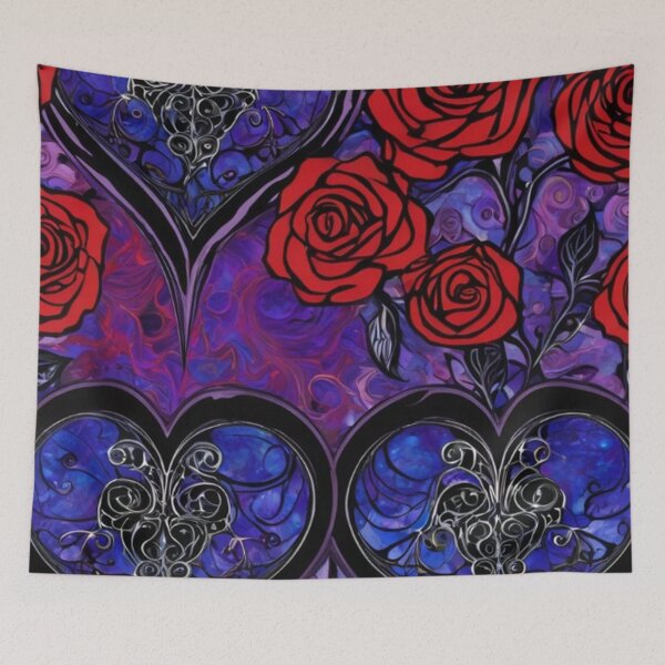 Item preview, Valentine Hearts & Roses designed and sold by TheDarkWardrobe.
