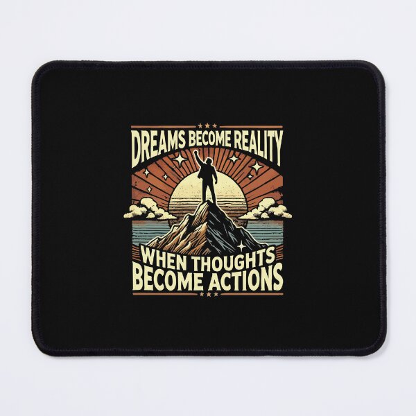 Item preview, Dreams Become Reality When Thoughts Become Actions, Motivational designed and sold by chantastical.