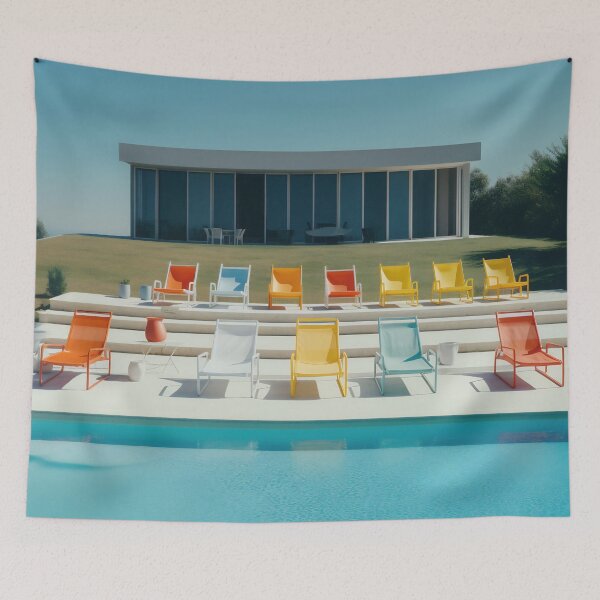 Item preview, Tranquil Poolside Escape designed and sold by anytka.