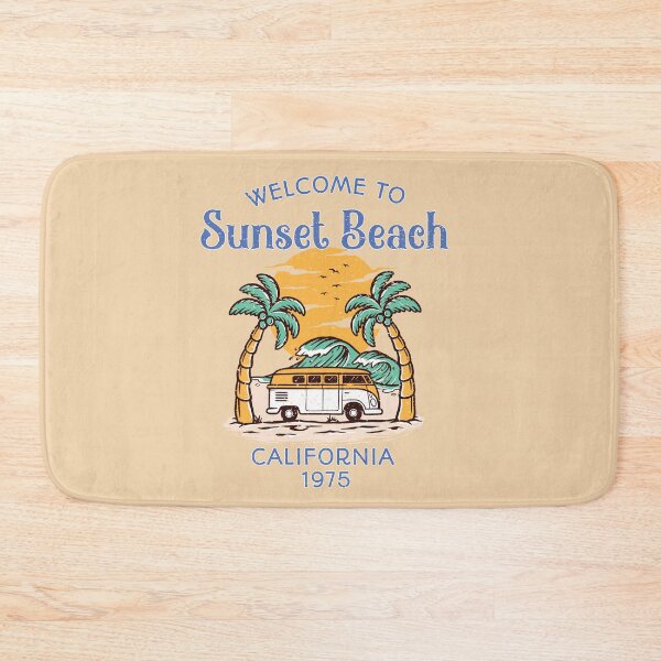 Item preview, Welcome to Sunset Beach - Vintage California Vibes designed and sold by FaeryNuff.
