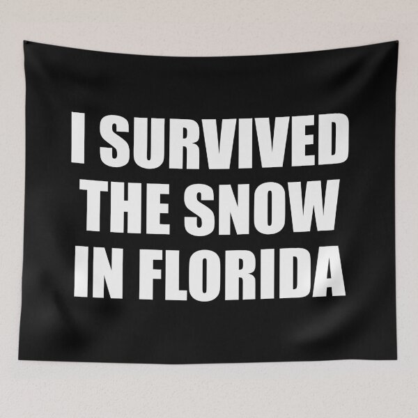 Item preview, "Funny Florida Snow Survivor - Winter 2025 Weather Humor Gift" designed and sold by artworkathome.