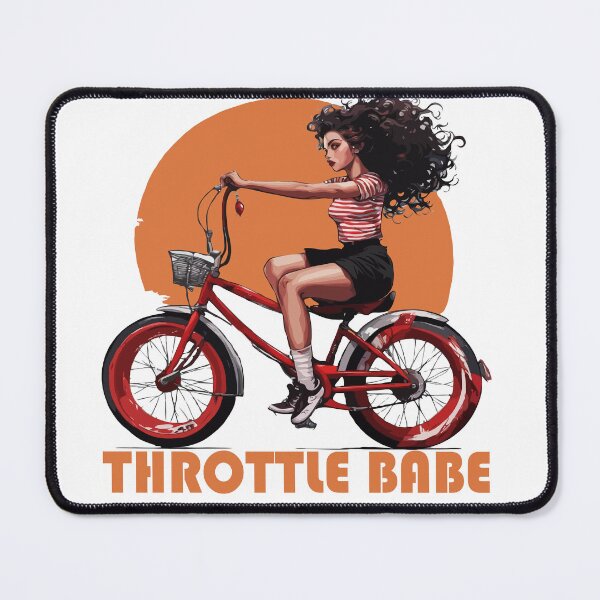 Item preview, bobber pilot clipart biker girl deco wall art designed and sold by X-ecute.