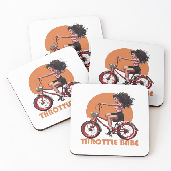Item preview, bobber pilot clipart biker girl deco wall art designed and sold by X-ecute.