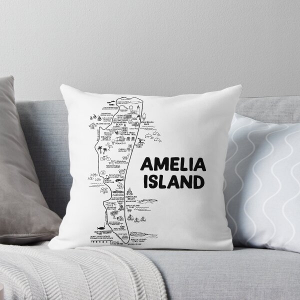 Item preview, Amelia Island Map Art designed and sold by fiberandgloss.