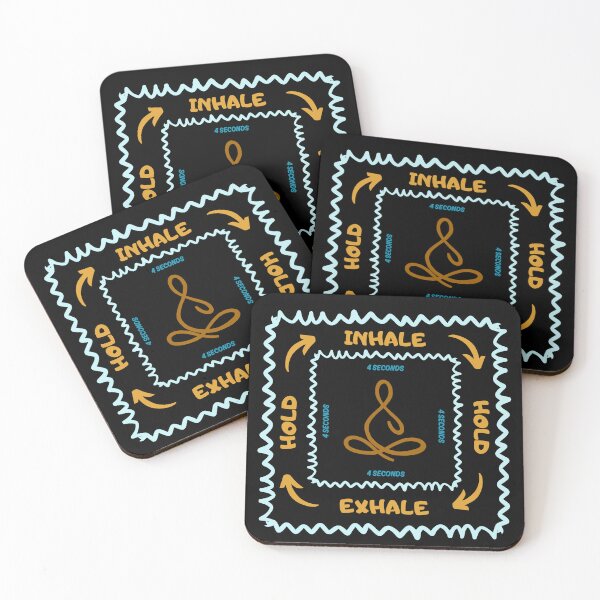 Item preview, Square Breathing Relaxing Technique Meditation designed and sold by Ela-graphicwiz.