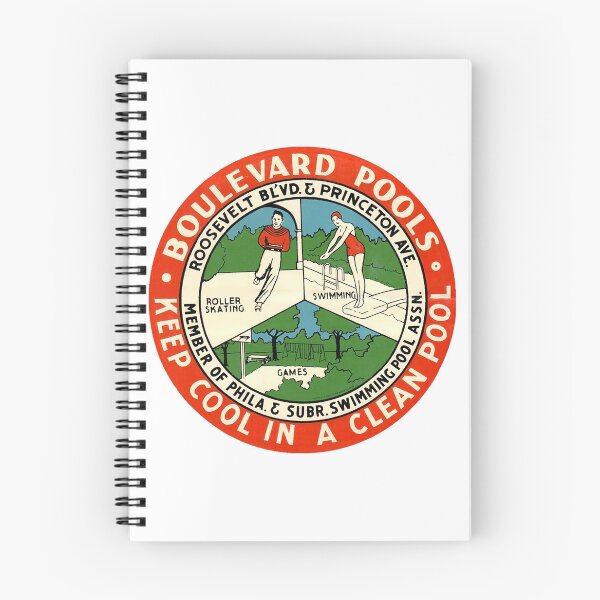 Item preview, Boulevard Pools Philadelphia Pennsylvania Roller Skating Rink Sticker Decal Label designed and sold by tislord.