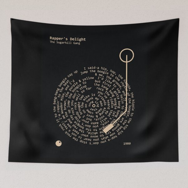 Item preview, Rappers Delight Sugarhill Gang Lyrics designed and sold by MancBusyBee.