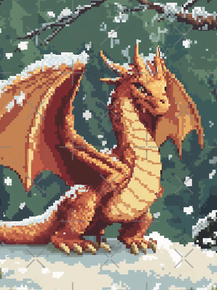 Thumbnail 4 of 4, iPhone Case, Dragon In 8bit designed and sold by Rtymer.
