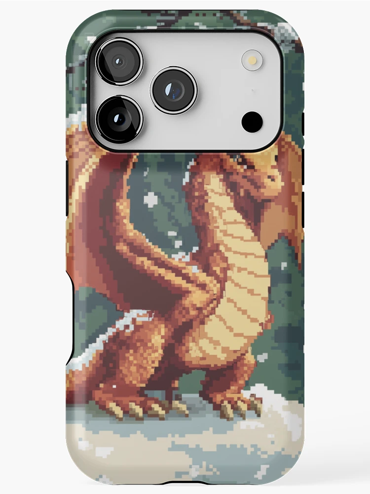 Thumbnail 1 of 4, iPhone Case, Dragon In 8bit designed and sold by Rtymer.