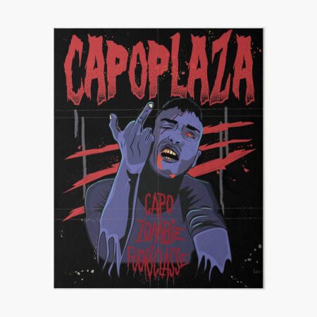 Capo Plaza capoplaza rapper rap italy italia music salerno zombie art Art  Board Print for Sale by Domenico Scalise