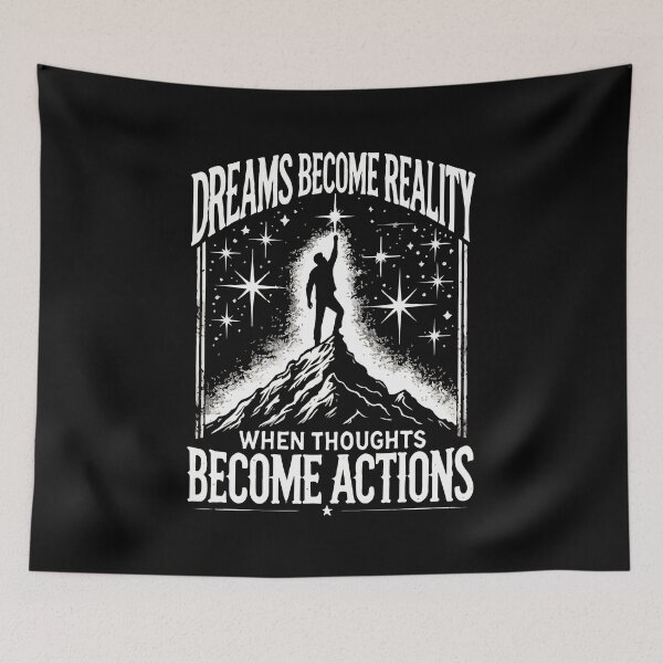 Item preview, Dreams Become Reality When Thoughts Become Actions, Motivational designed and sold by chantastical.