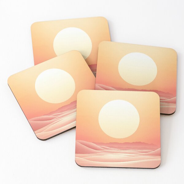 Item preview, Sunset over the calm desert dunes designed and sold by anytka.