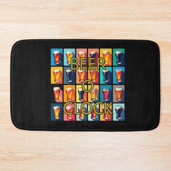 Item preview, Colorful Beer Glasses Art - Beer O'Clock designed and sold by hardingcarl2.