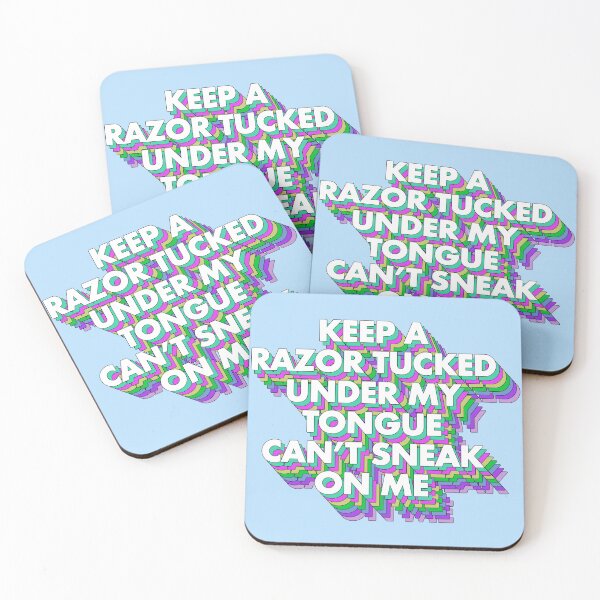 Item preview, KEEP A RAZOR TUCKED UNDER MY TONGUE designed and sold by The Turbulent Architect.