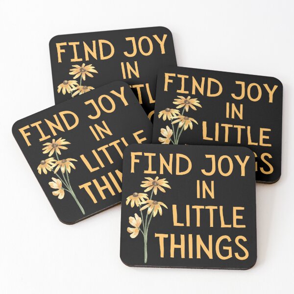 Item preview, Find Joy in Little Things - Wild Yellow Flower Inspirational Art designed and sold by ToxiCool.