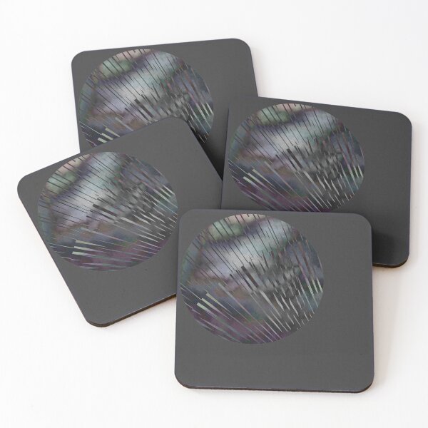 Item preview, Gray Abstract Shiny Op Art Rhythmic Watercolor Circle designed and sold by artoriginal.